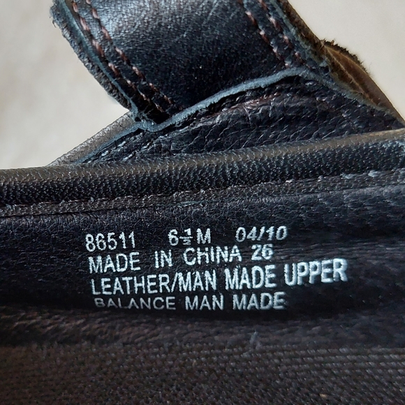 Clarks black leather walking comfort shoes size 6.5 - Picture 12 of 13